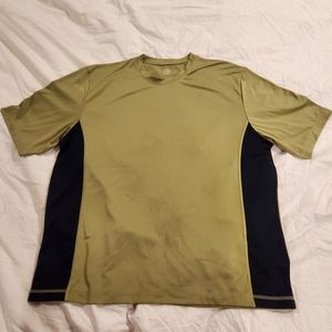 JOCKEY Men Dri Fit Short Sleeve Shirt Green Size XL